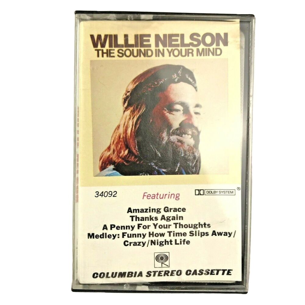 Willie Nelson Country Music Cassette Tape The Sound In Your Mind 1976 70s Gold